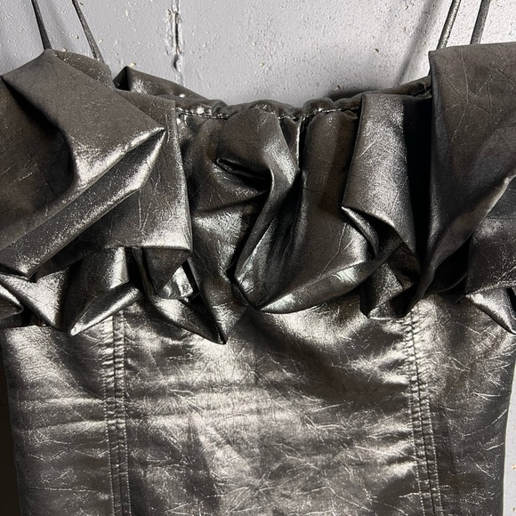 Zara VOLUMINOUS SHORT DRESS. Size Small - Picture 6 of 8